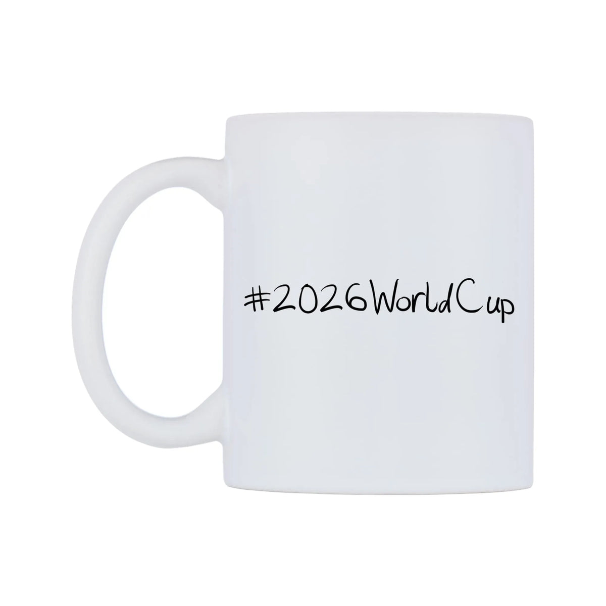 number 2026WorldCup Mug — mug, right side, on a white background