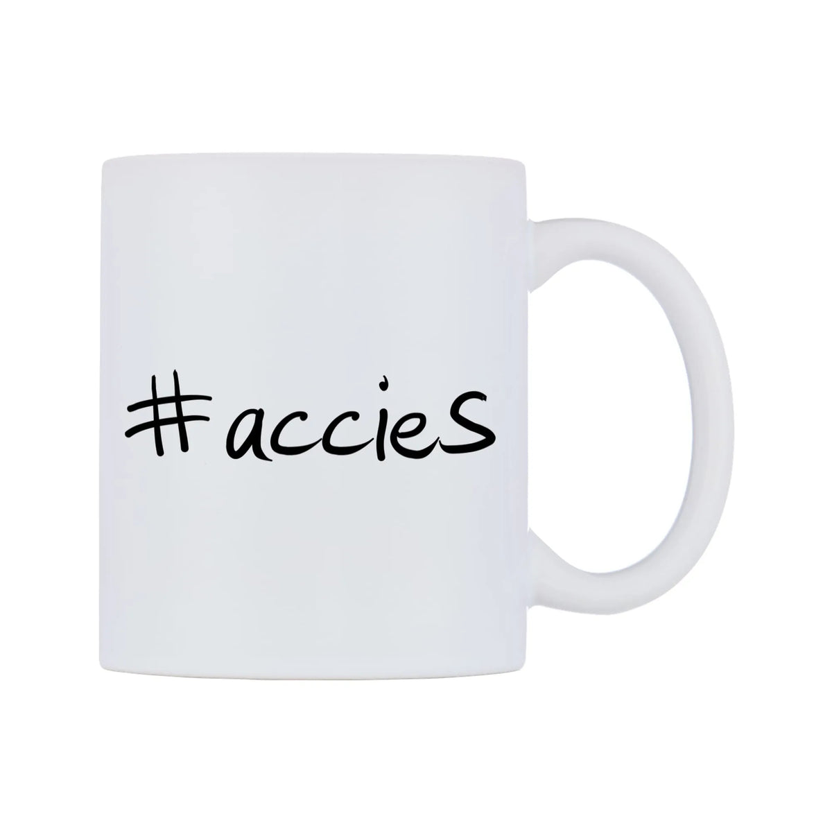 accies Mug — mug, left side, on a white background