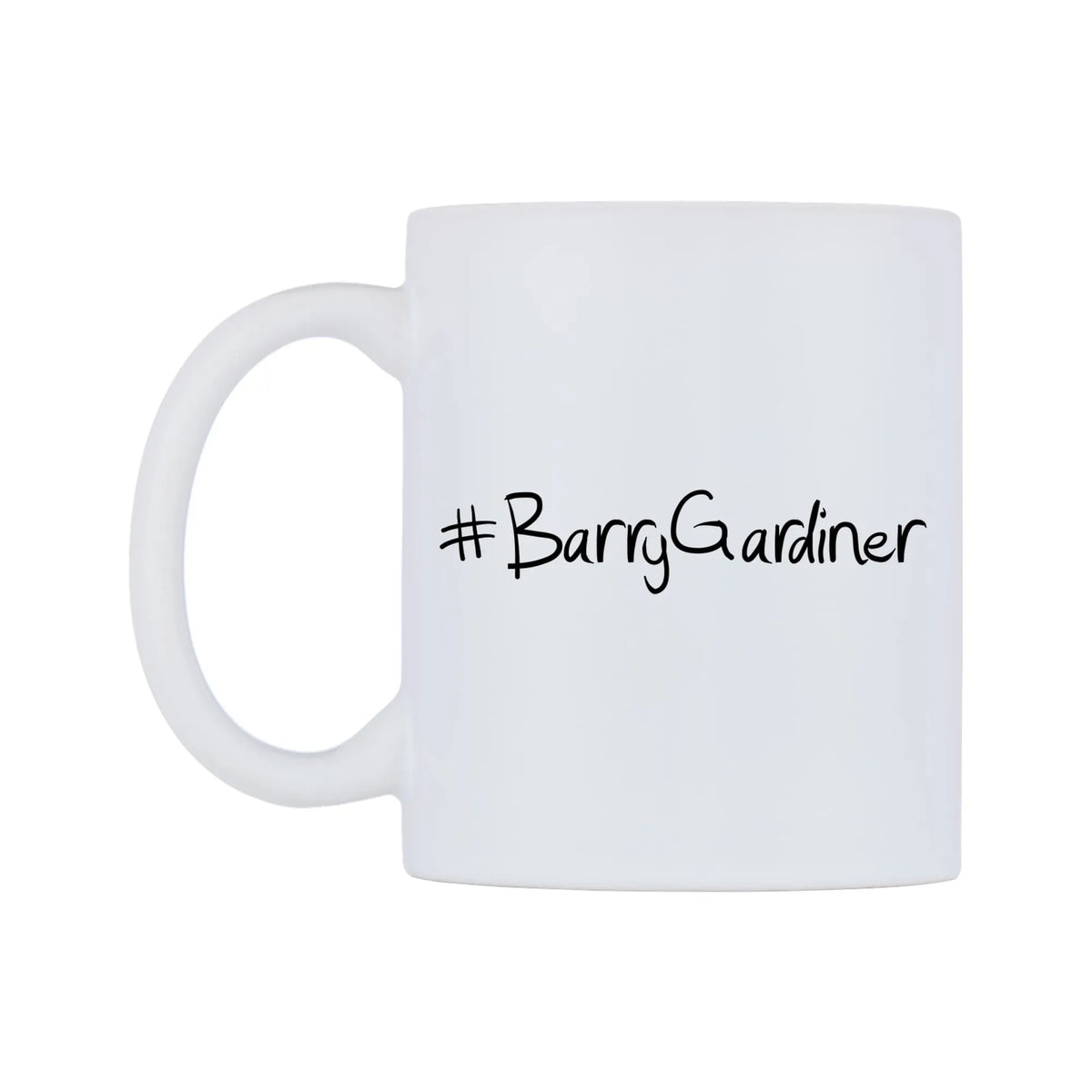 BarryGardiner Mug — mug, right side, on a white background