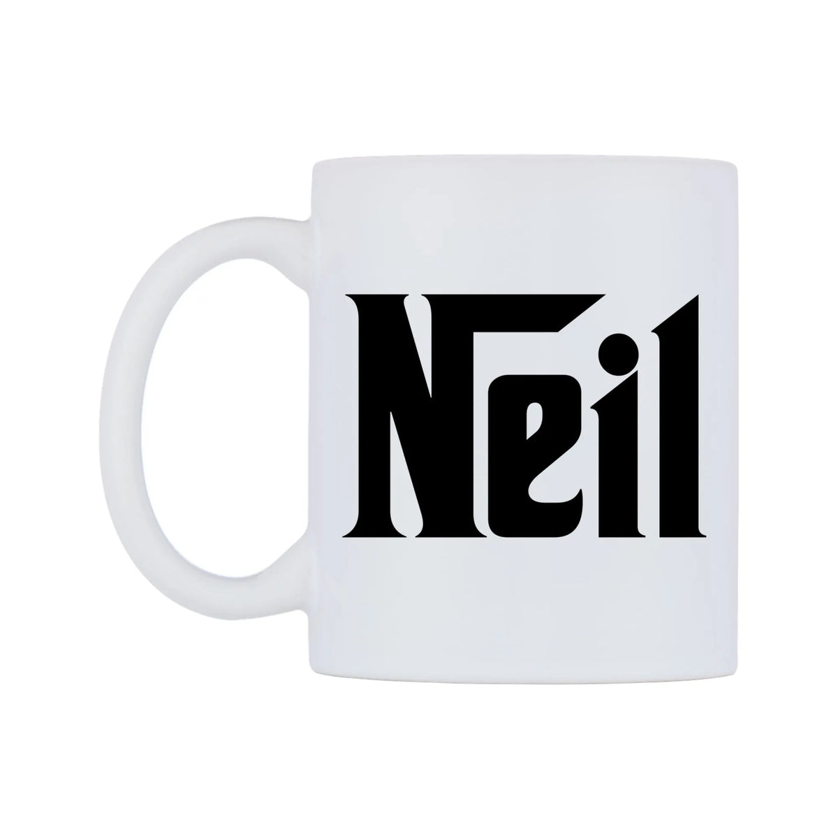 Neil - Godfather Themed Mug — white 11oz gloss mug, right side, on a white background