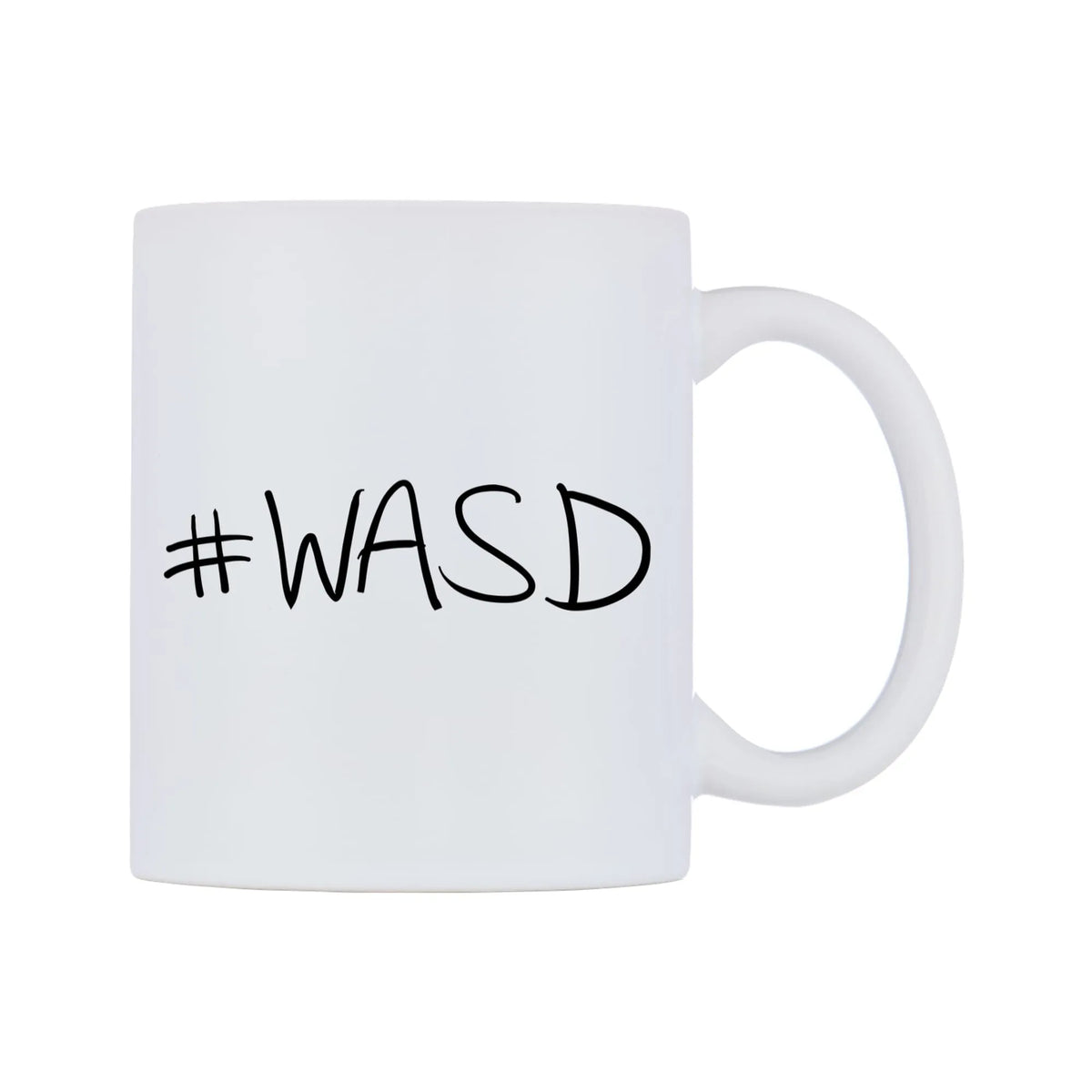 WASD Mug — mug, left side, on a white background