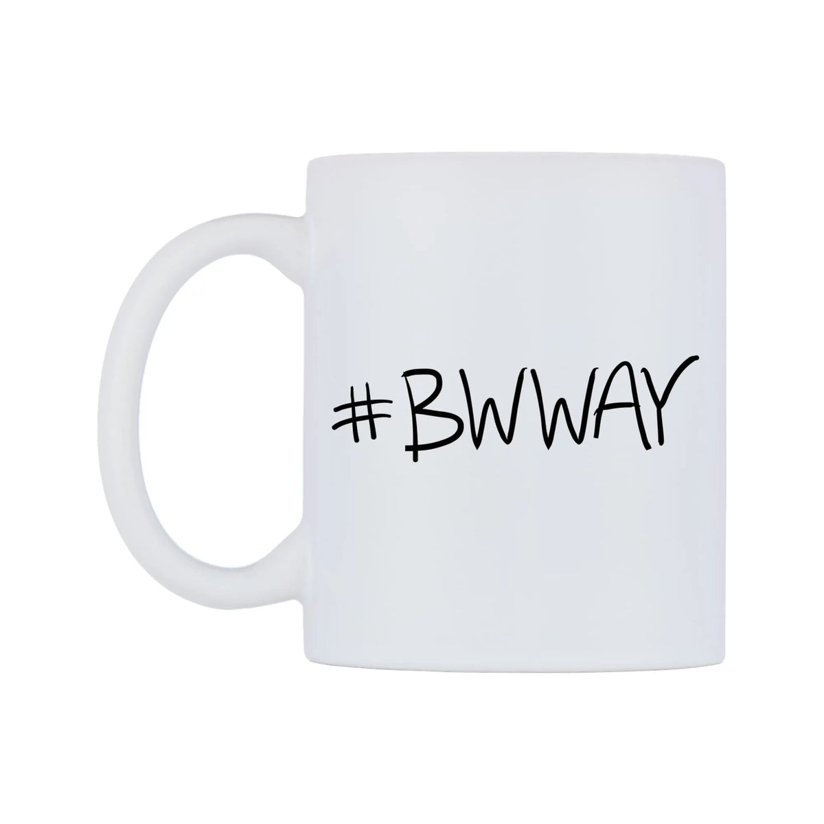 BWWAY Mug — mug, right side, on a white background
