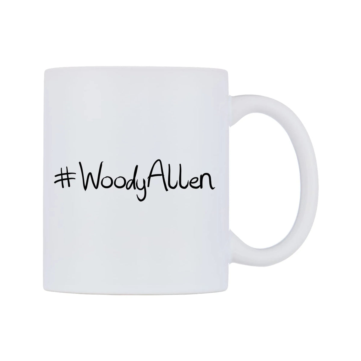 WoodyAllen Mug — mug, left side, on a white background
