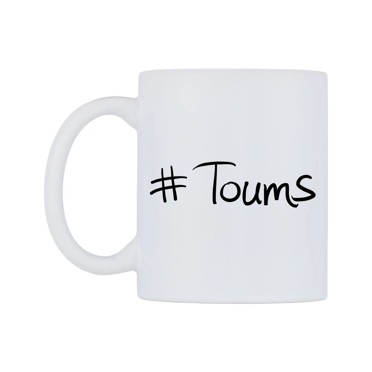 Toums Mug — mug, right side, on a white background
