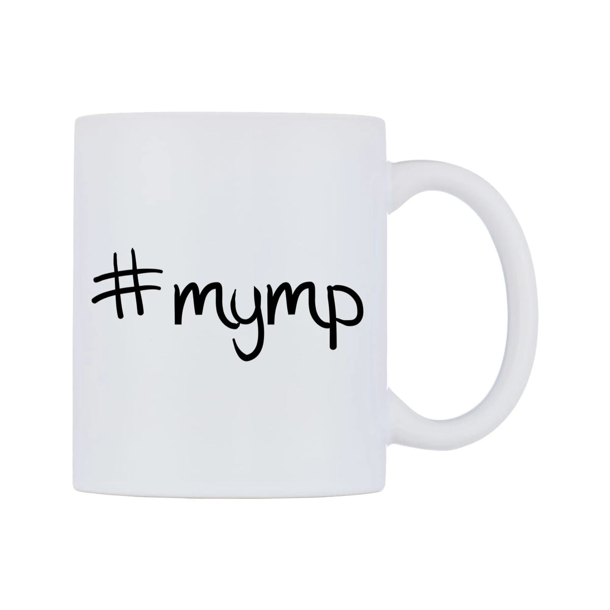 mymp Mug — mug, left side, on a white background