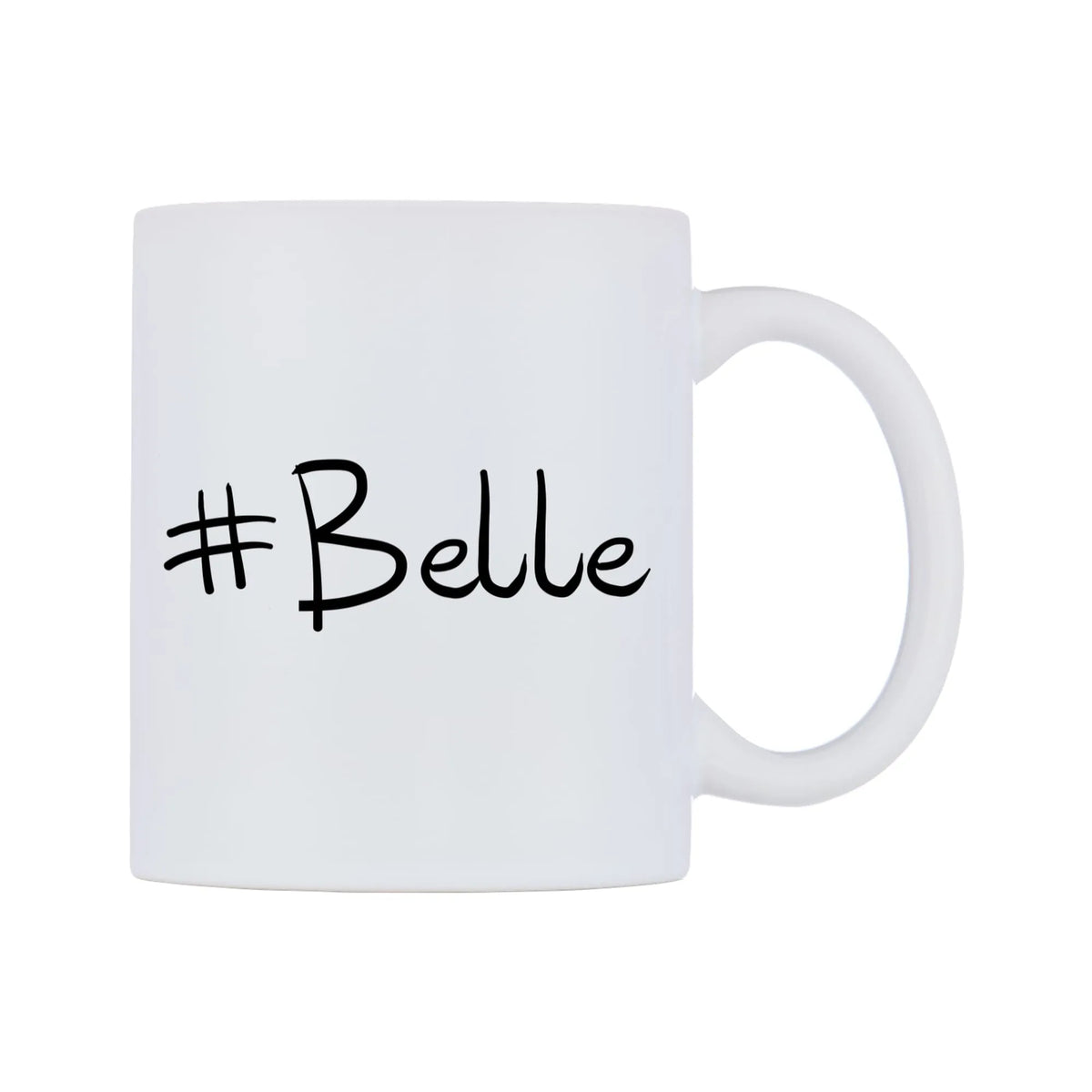 Belle Mug — mug, left side, on a white background