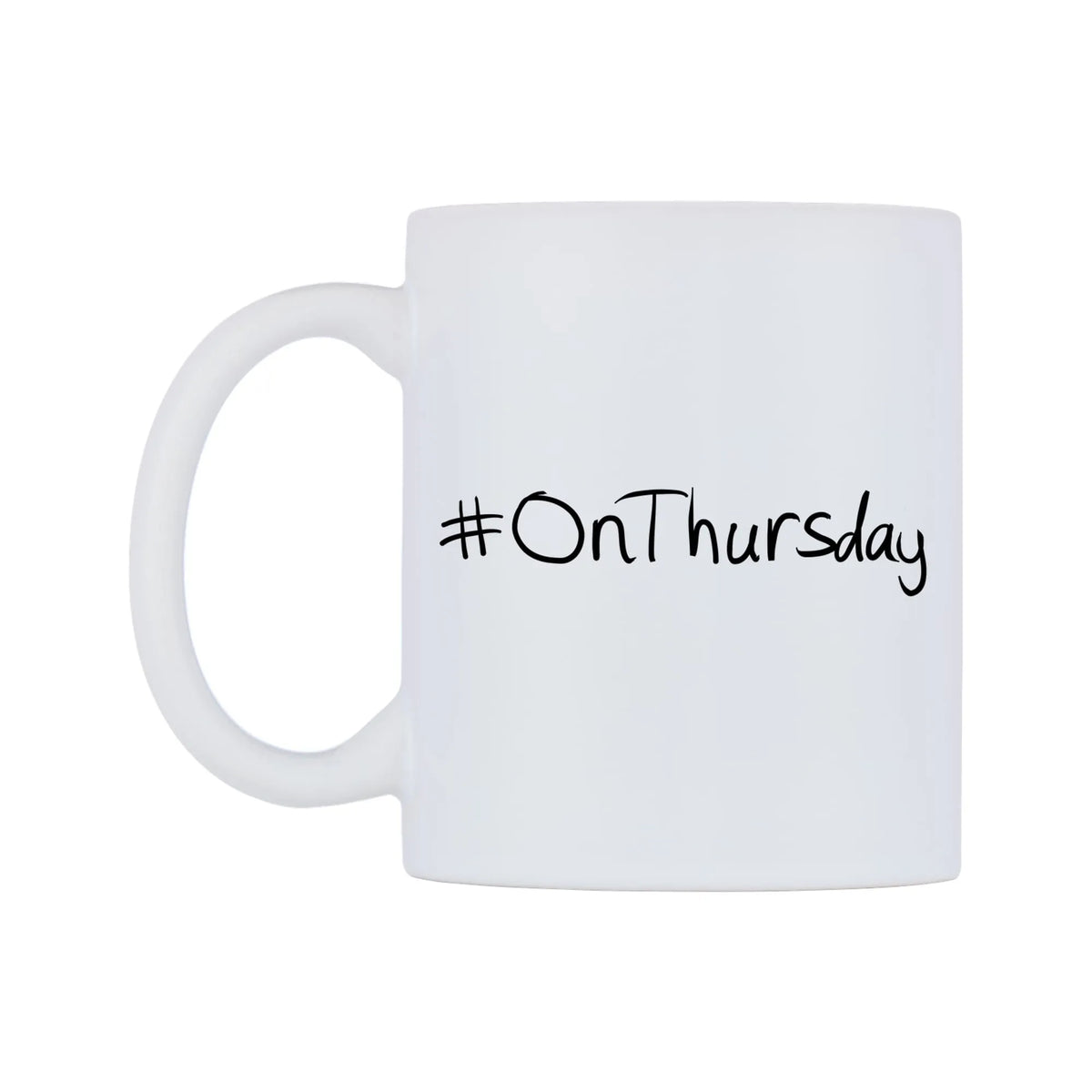 OnThursday Mug — mug, right side, on a white background