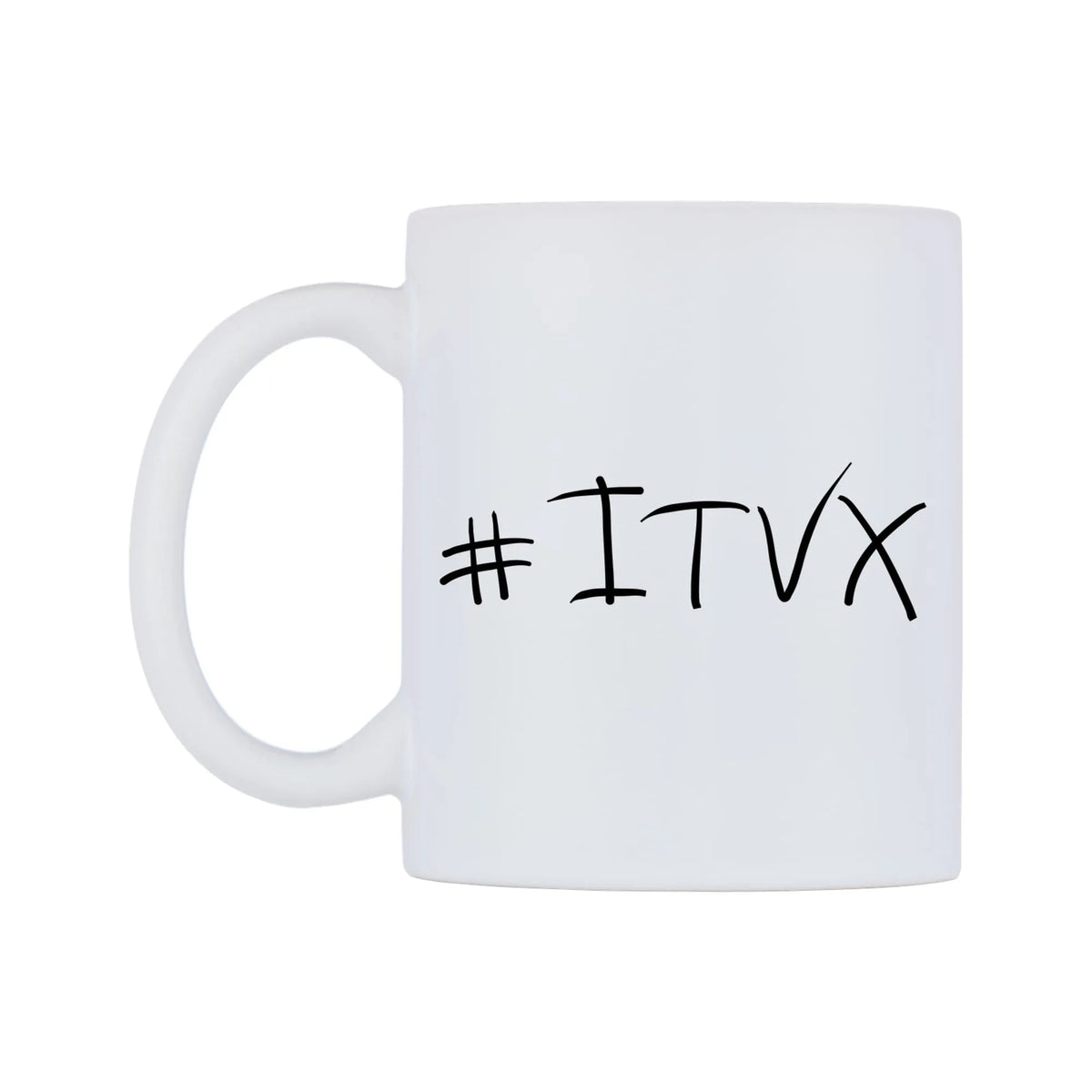 ITVX Mug — mug, right side, on a white background