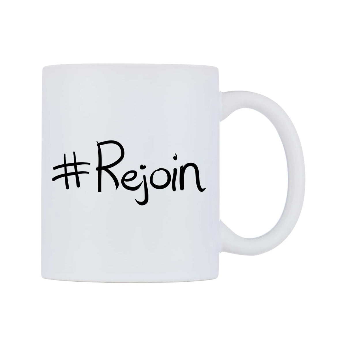 Rejoin Mug — mug, left side, on a white background
