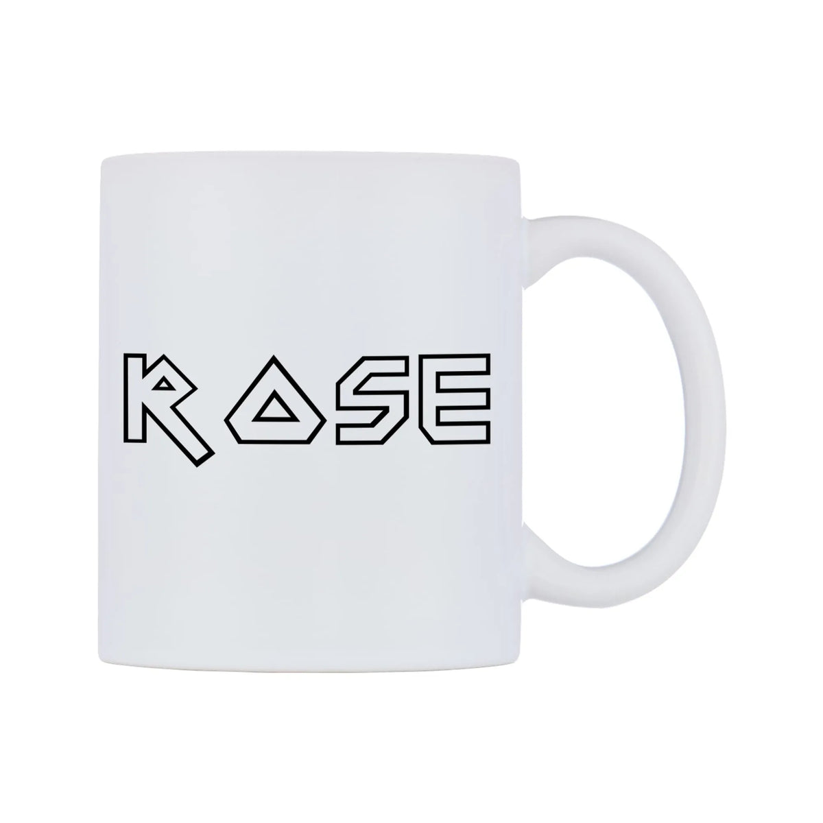 Rose - Iron Maiden Themed Mug — white 11oz gloss mug, left side, on a white background