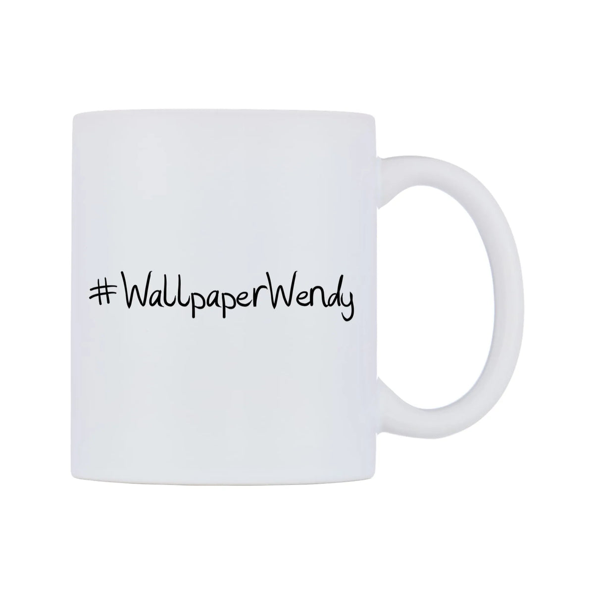 WallpaperWendy Mug — mug, left side, on a white background