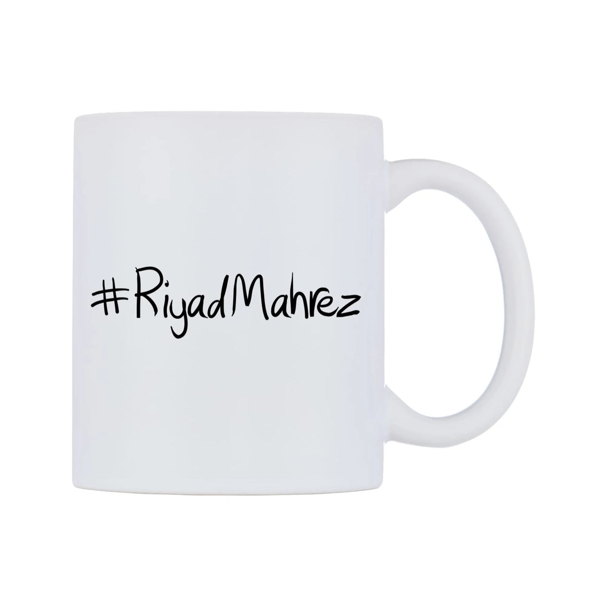 RiyadMahrez Mug — mug, left side, on a white background