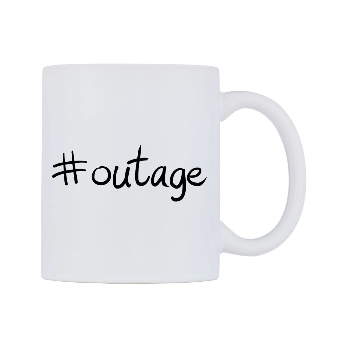 outage Mug — mug, left side, on a white background