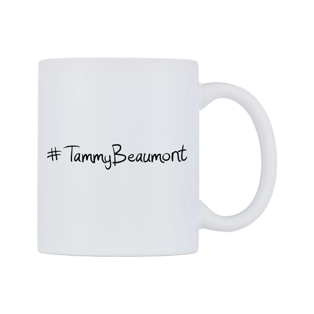 TammyBeaumont Mug — mug, left side, on a white background