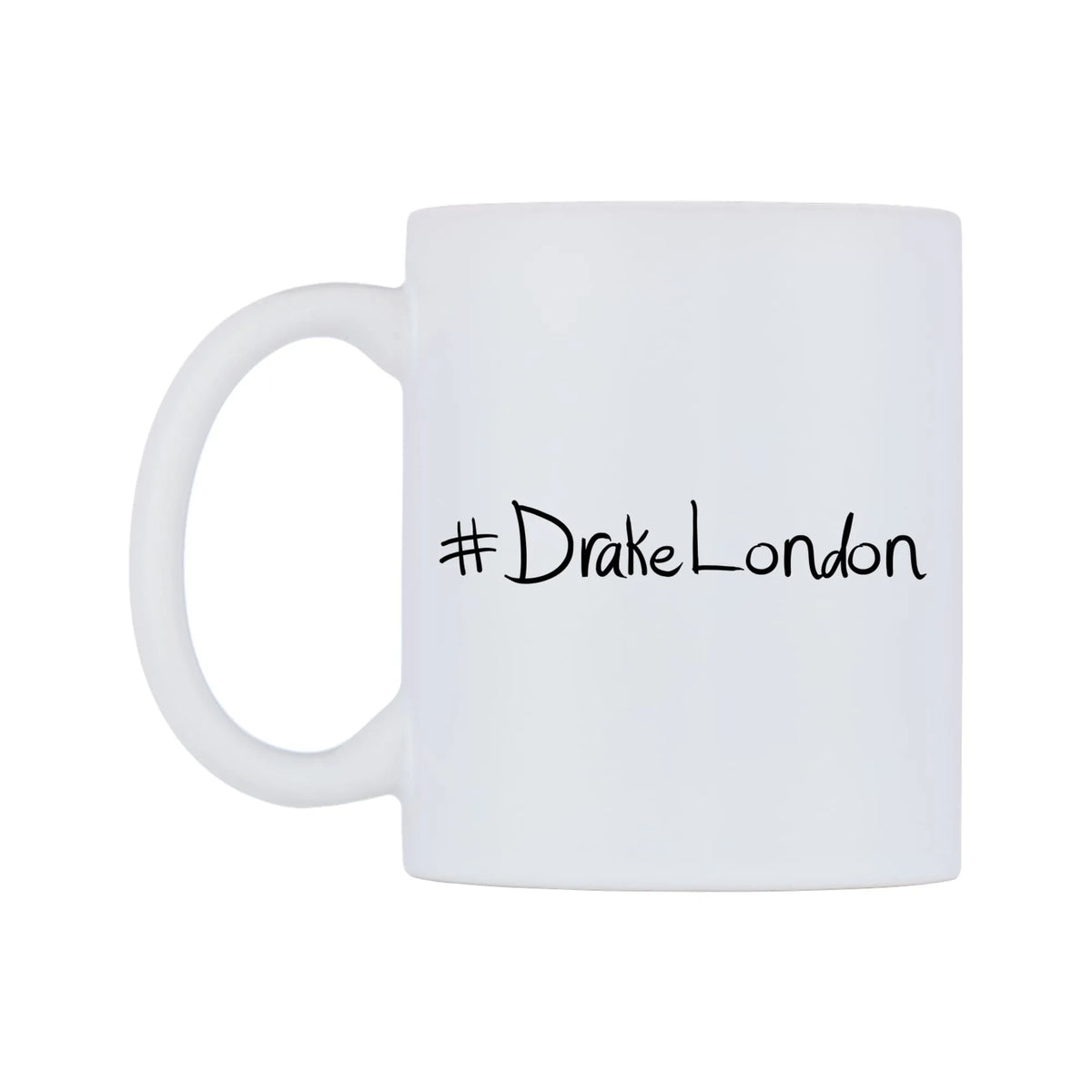 DrakeLondon Mug — mug, right side, on a white background