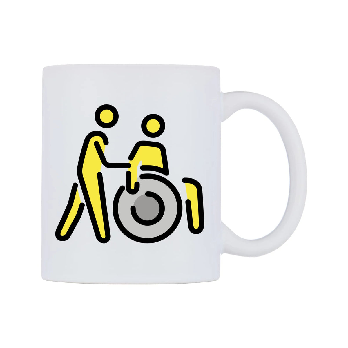 Help Others Emoji Mug — mug, left side, on a white background