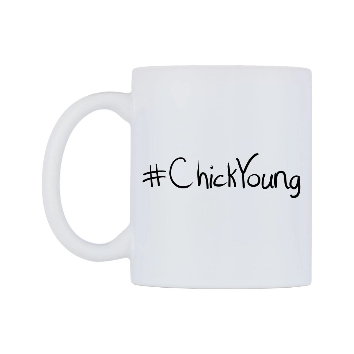 ChickYoung Mug — mug, right side, on a white background