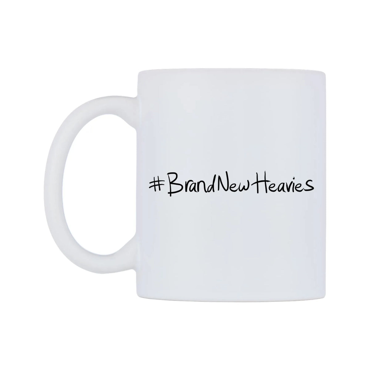 BrandNewHeavies Mug — mug, right side, on a white background