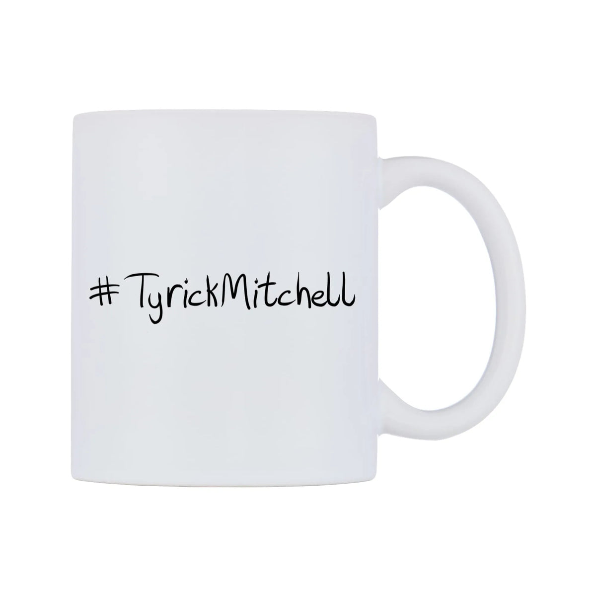 TyrickMitchell Mug — mug, left side, on a white background