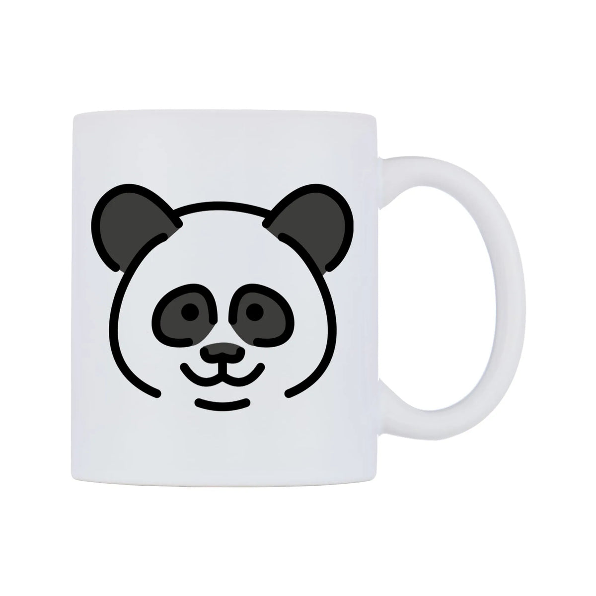 Panda Emoji Mug — mug, left side, on a white background