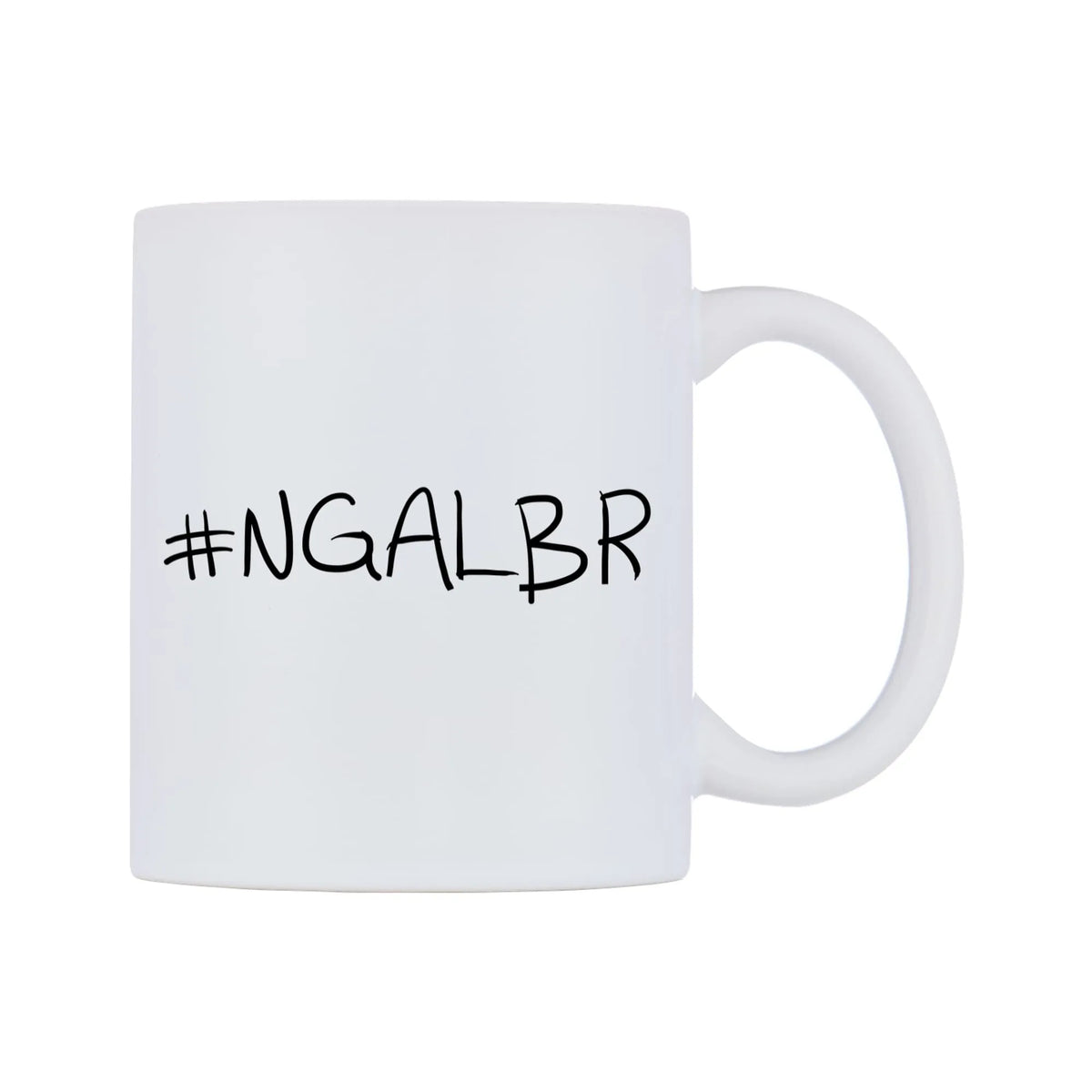NGALBR Mug — mug, left side, on a white background