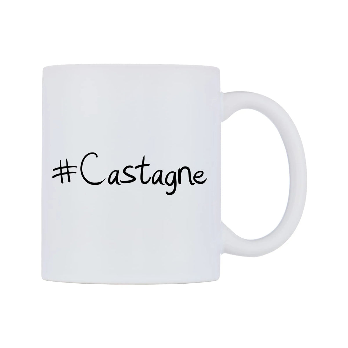 Castagne Mug — mug, left side, on a white background