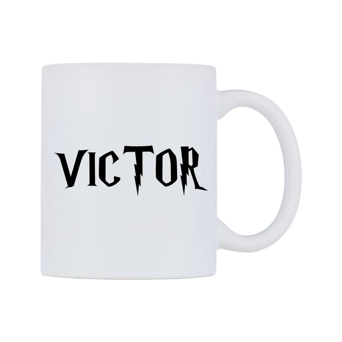 Victor - Wizard Themed Mug — mug, left side, on a white background