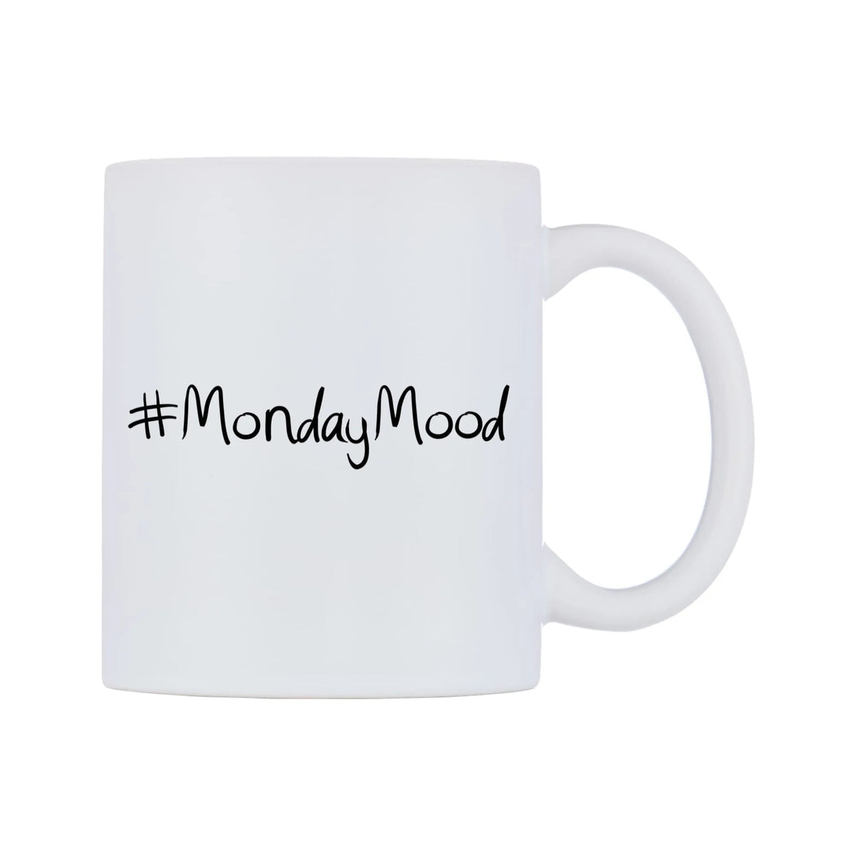 MondayMood Mug — mug, left side, on a white background