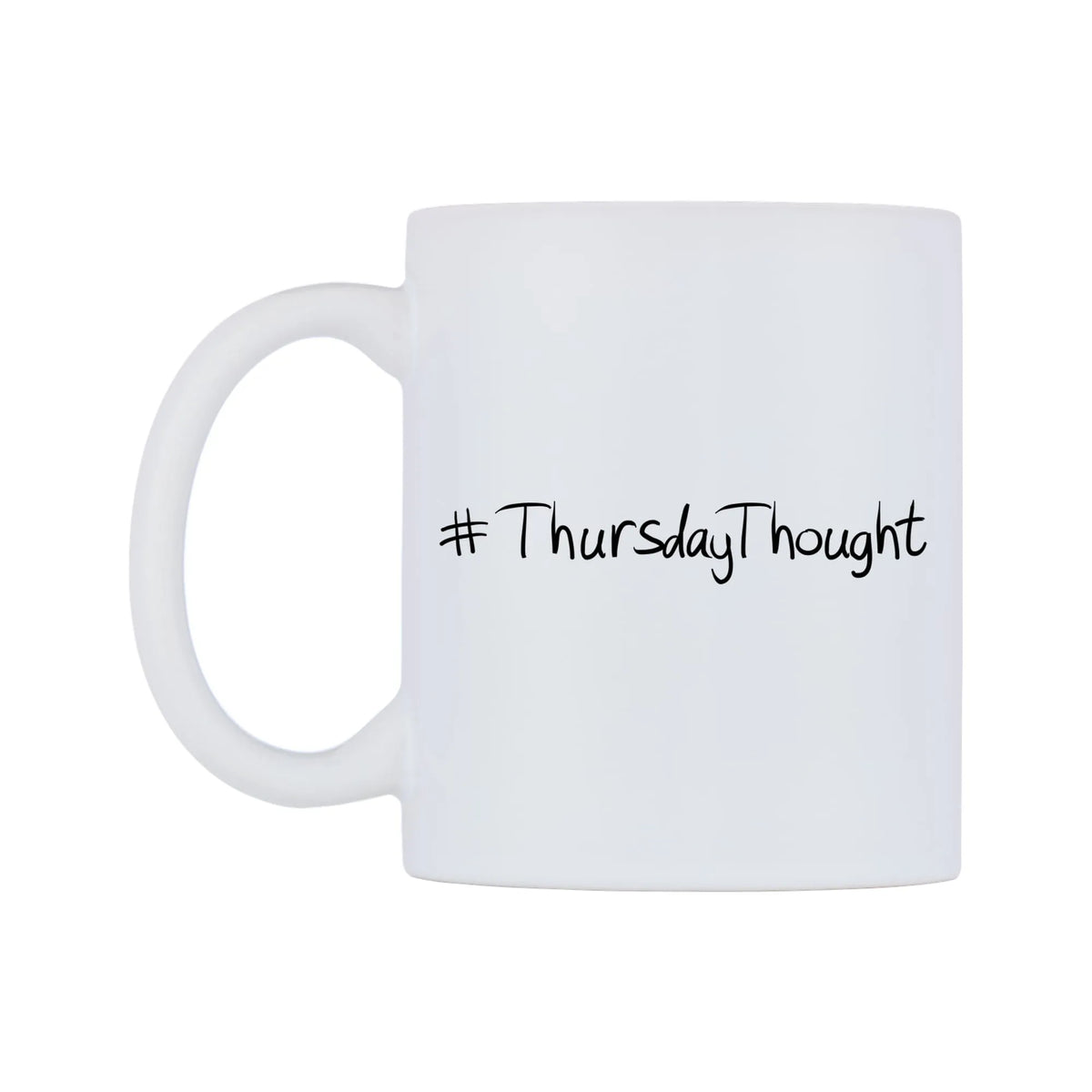 ThursdayThought Mug — mug, right side, on a white background