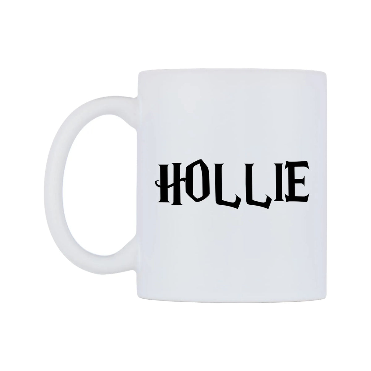 Hollie - Wizard Themed Mug — white 11oz gloss mug, right side, on a white background
