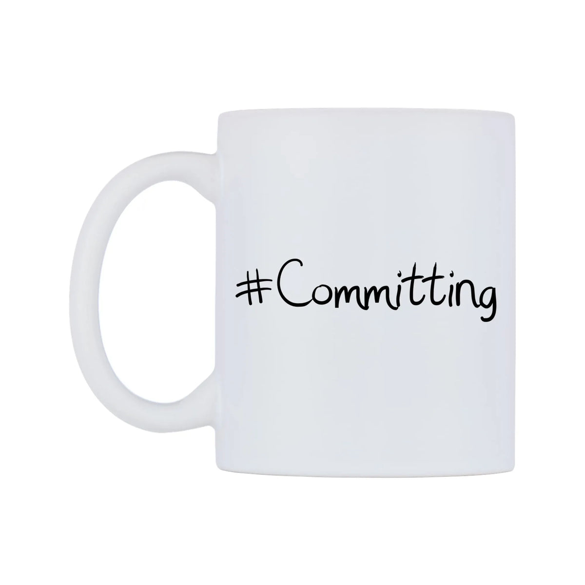 Committing Mug — mug, right side, on a white background