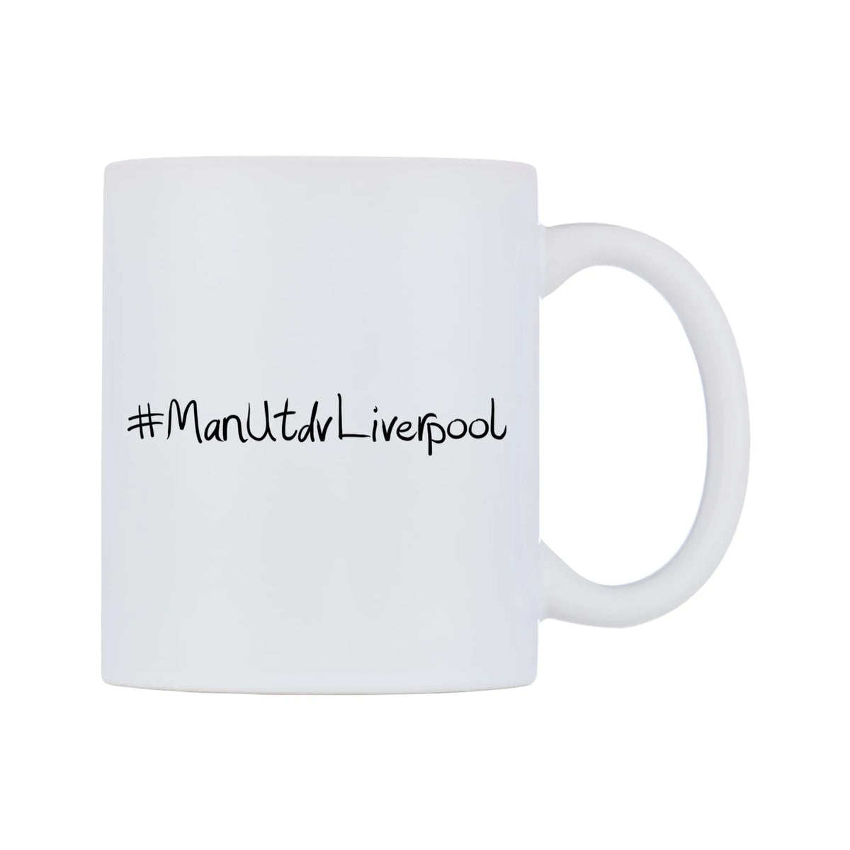 ManUtdvLiverpool Mug — mug, left side, on a white background