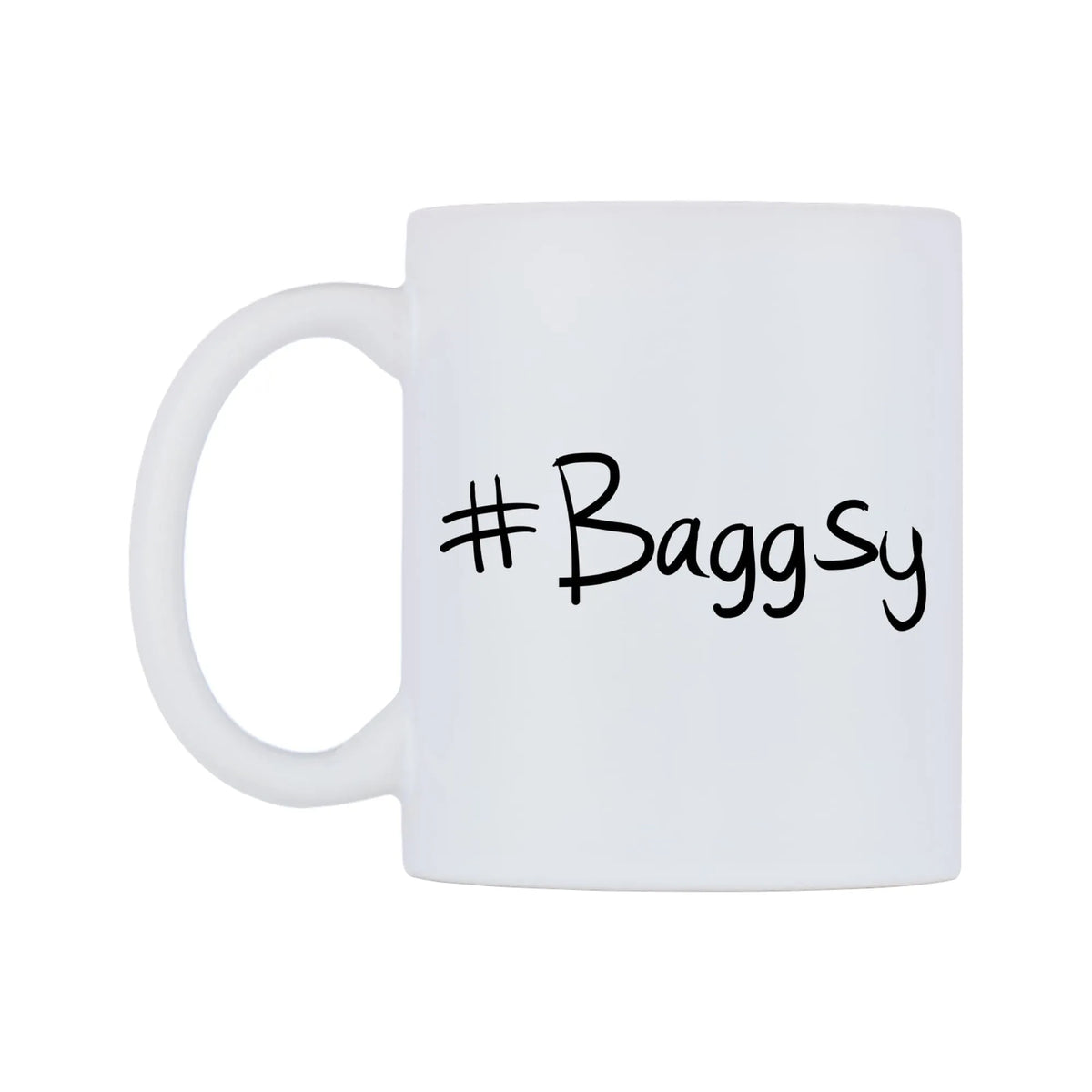 Baggsy Mug — mug, right side, on a white background