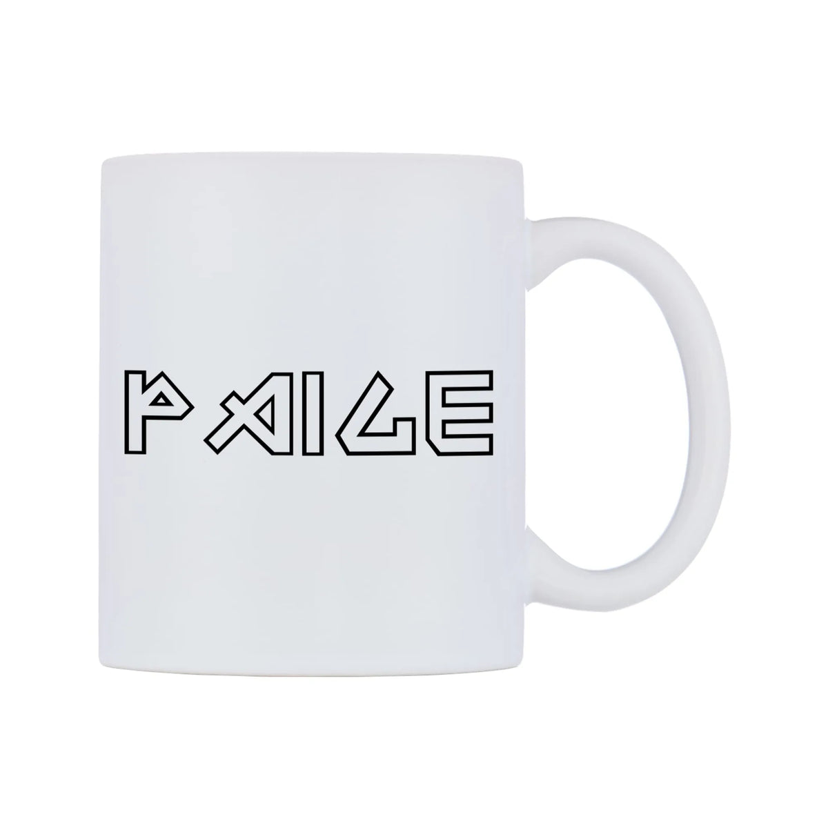 Paige - Iron Maiden Themed Mug — white 11oz gloss mug, left side, on a white background