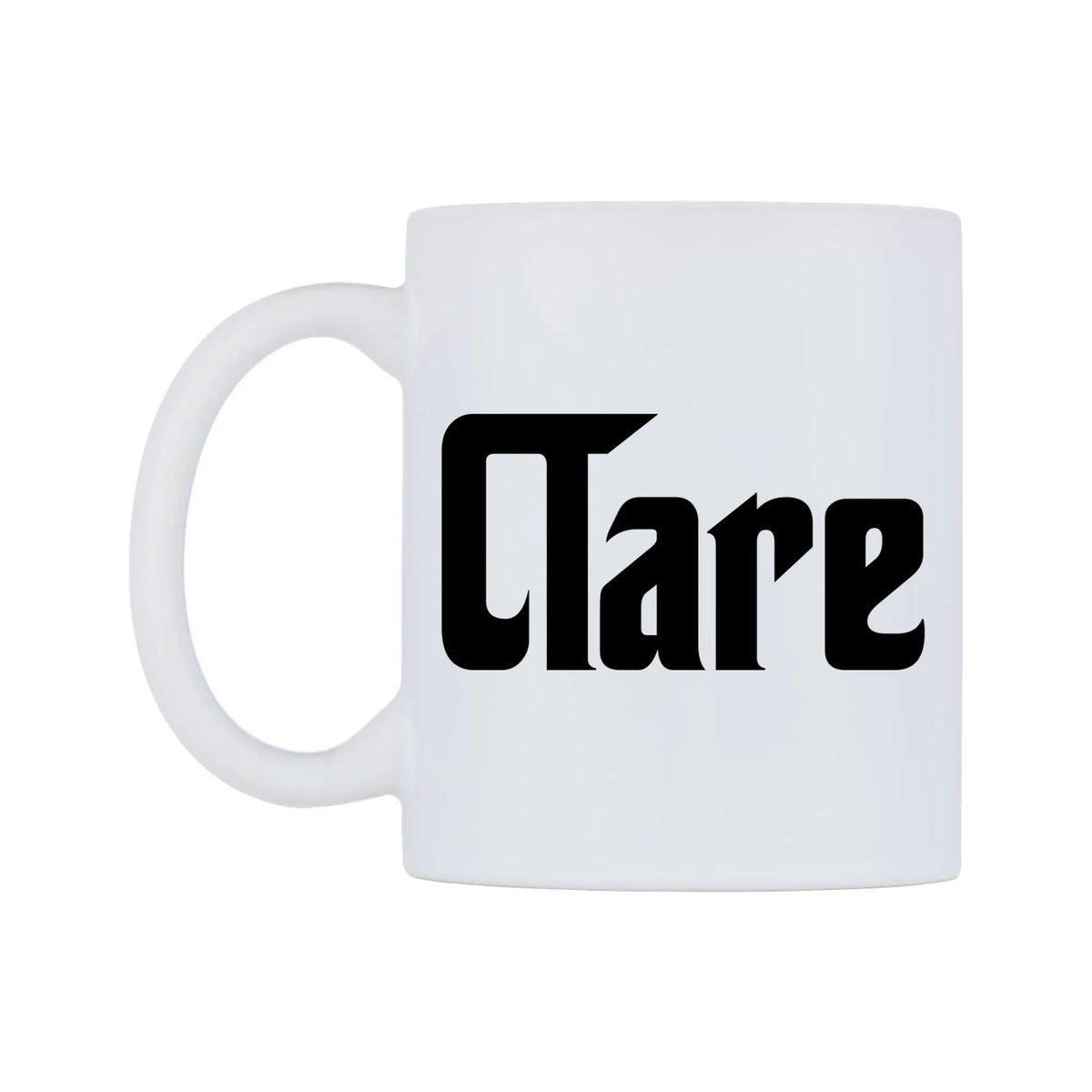 Clare - Godfather Themed Mug — white 11oz gloss mug, right side, on a white background