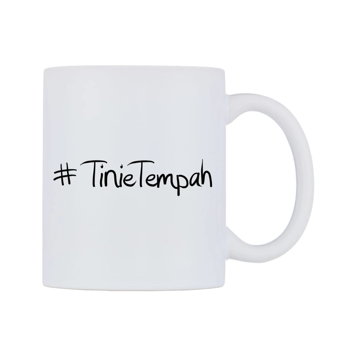 TinieTempah Mug — mug, left side, on a white background