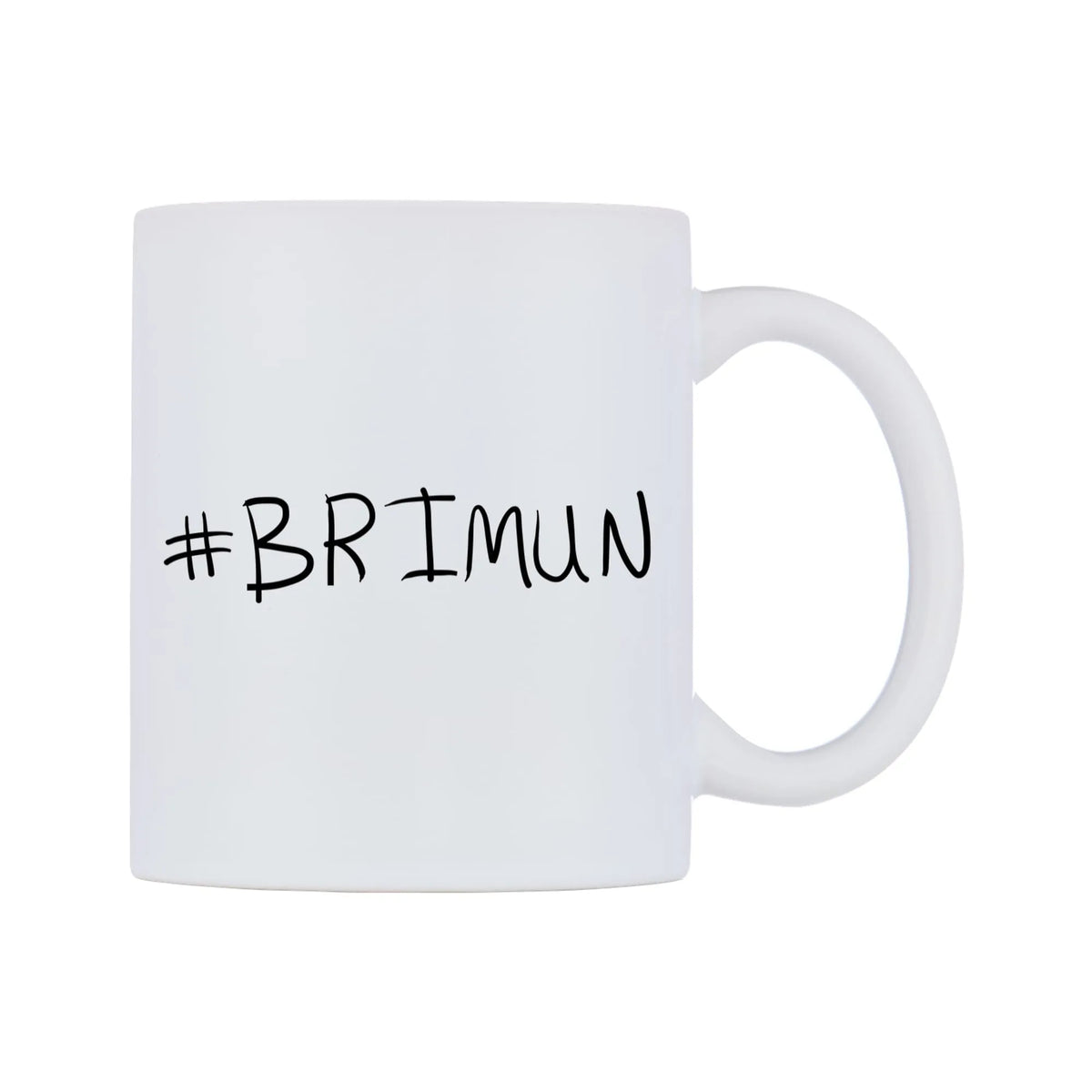 BRIMUN Mug — mug, left side, on a white background