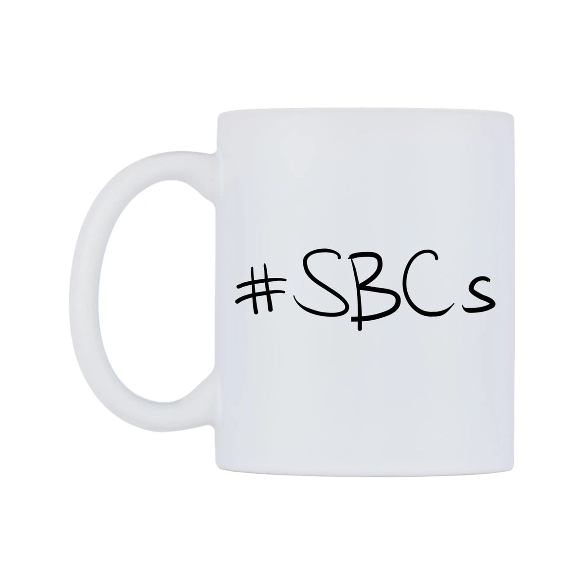 SBCs Mug — mug, right side, on a white background
