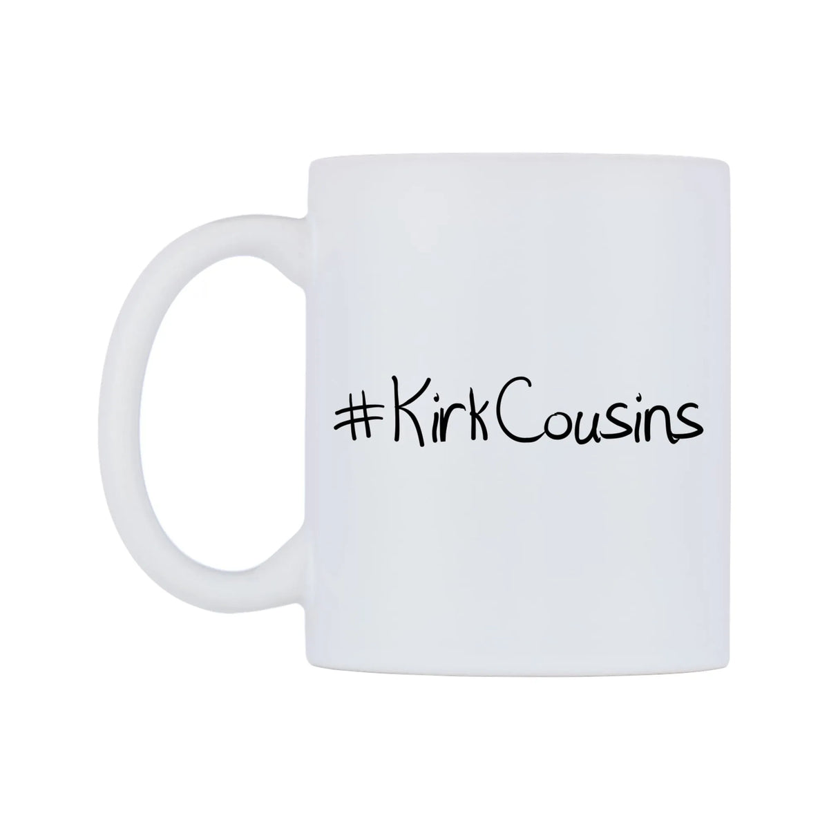 KirkCousins Mug — mug, right side, on a white background