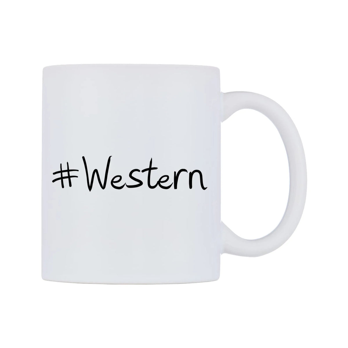 Western Mug — mug, left side, on a white background