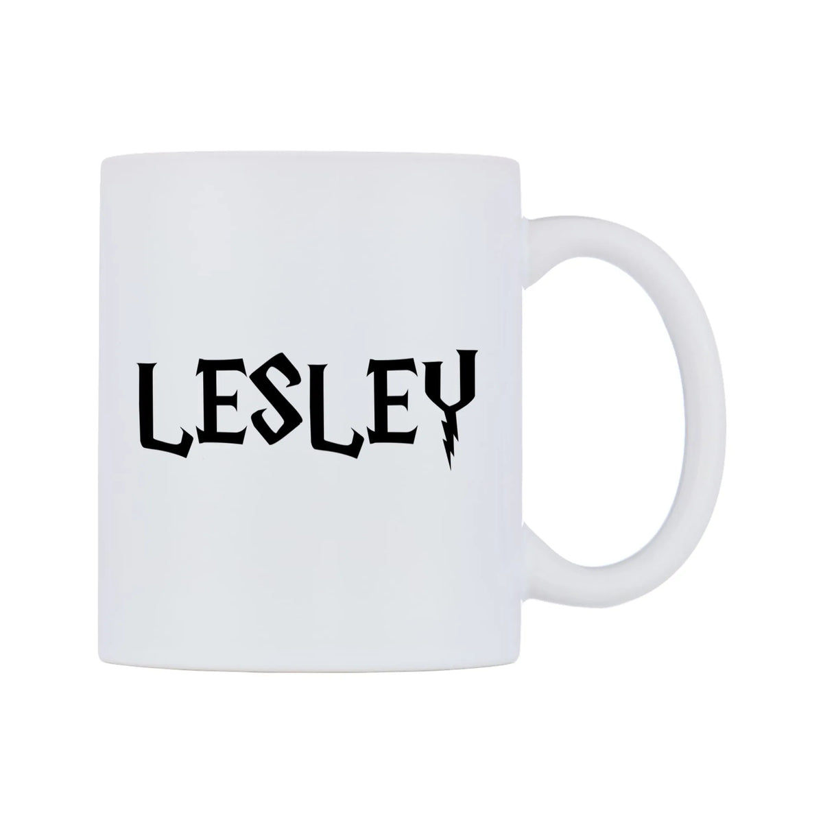 Lesley - Wizard Themed Mug — white 11oz gloss mug, left side, on a white background