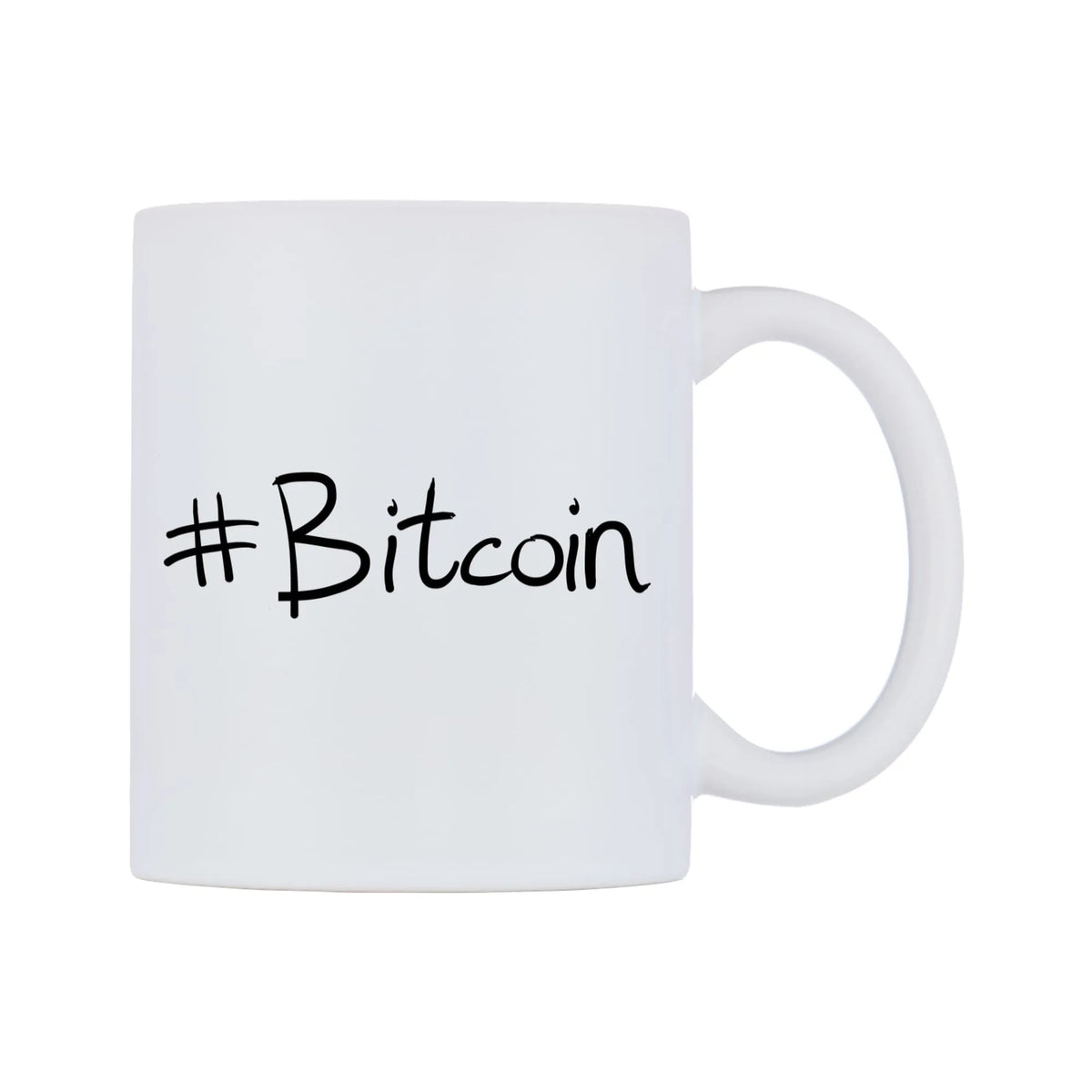 Bitcoin Mug — mug, left side, on a white background