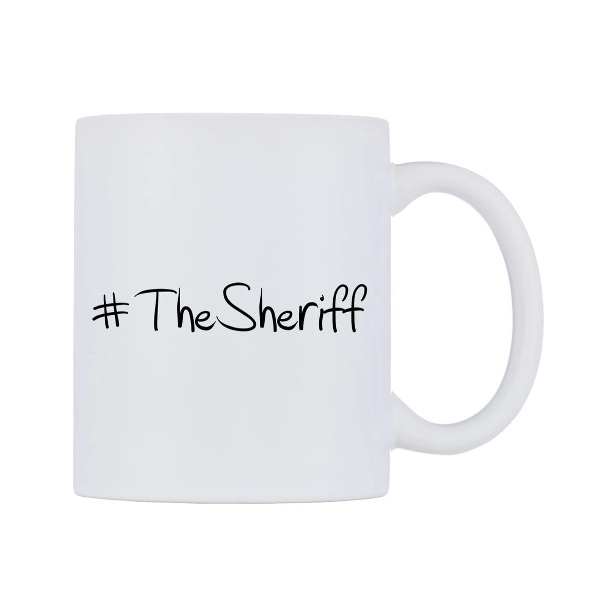 TheSheriff Mug — mug, left side, on a white background