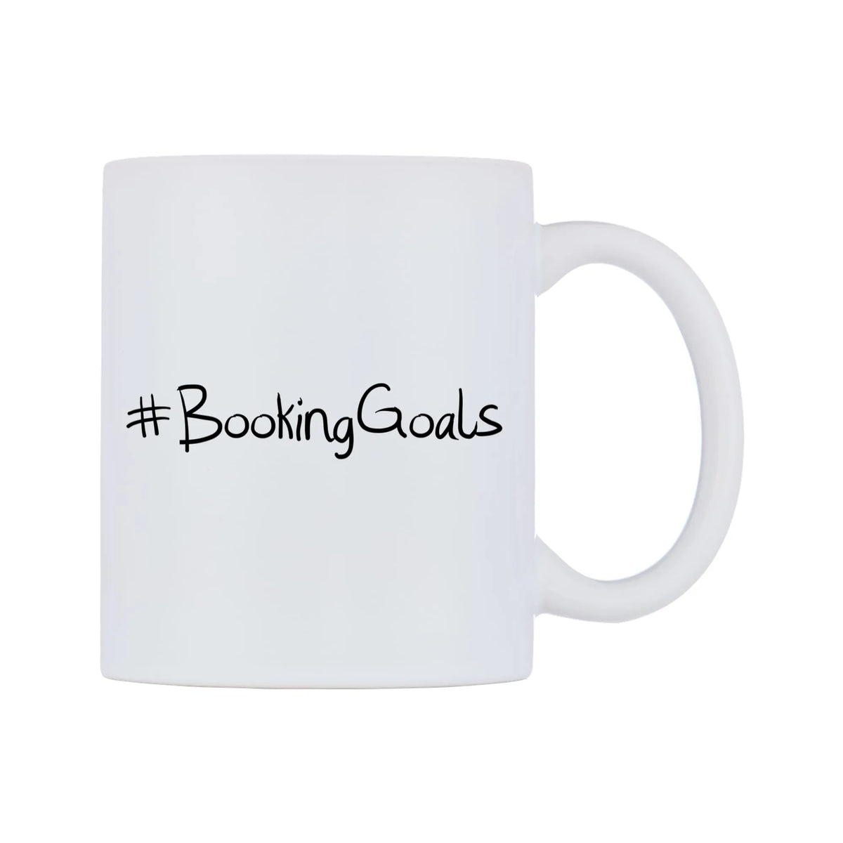 BookingGoals Mug — mug, left side, on a white background
