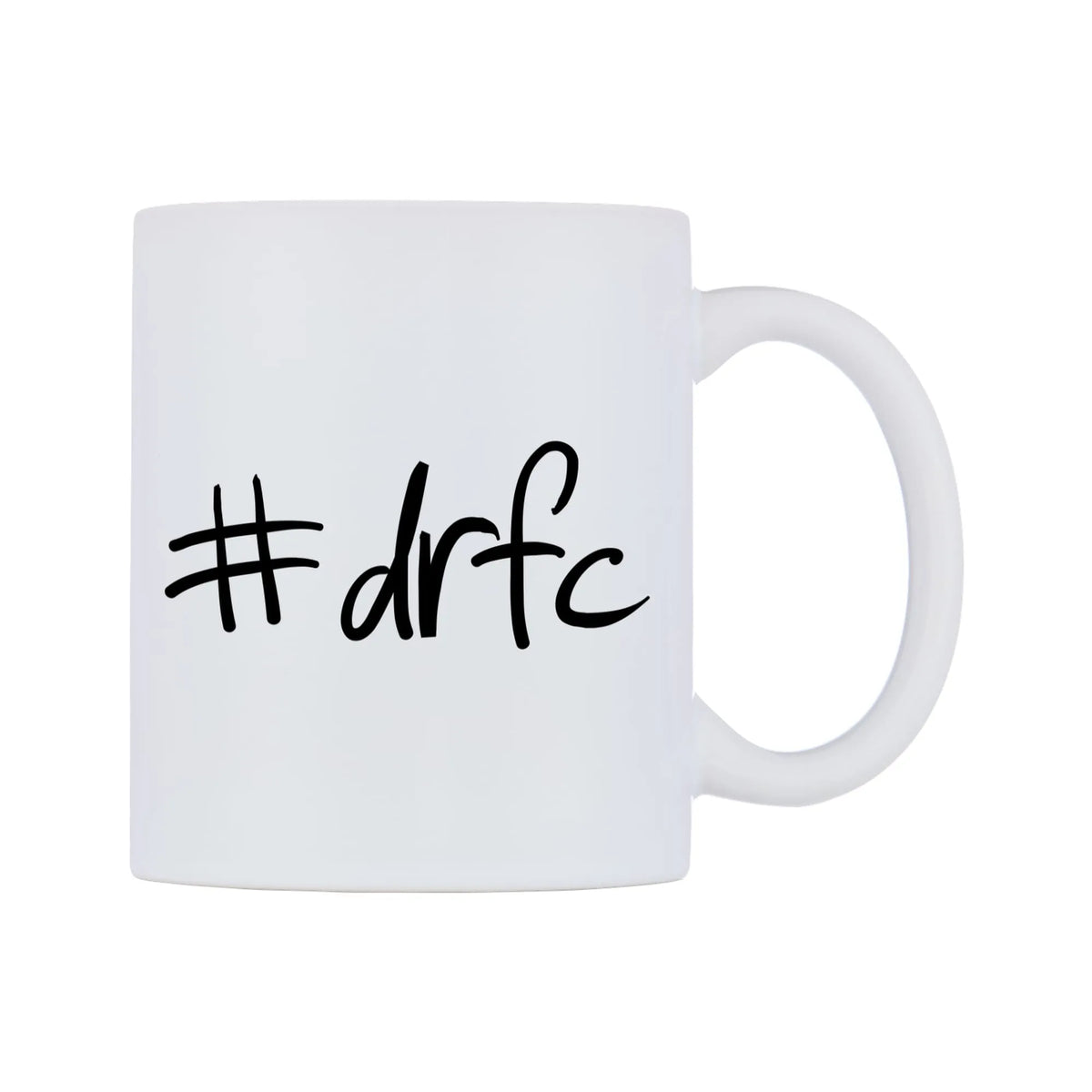drfc Mug — mug, left side, on a white background