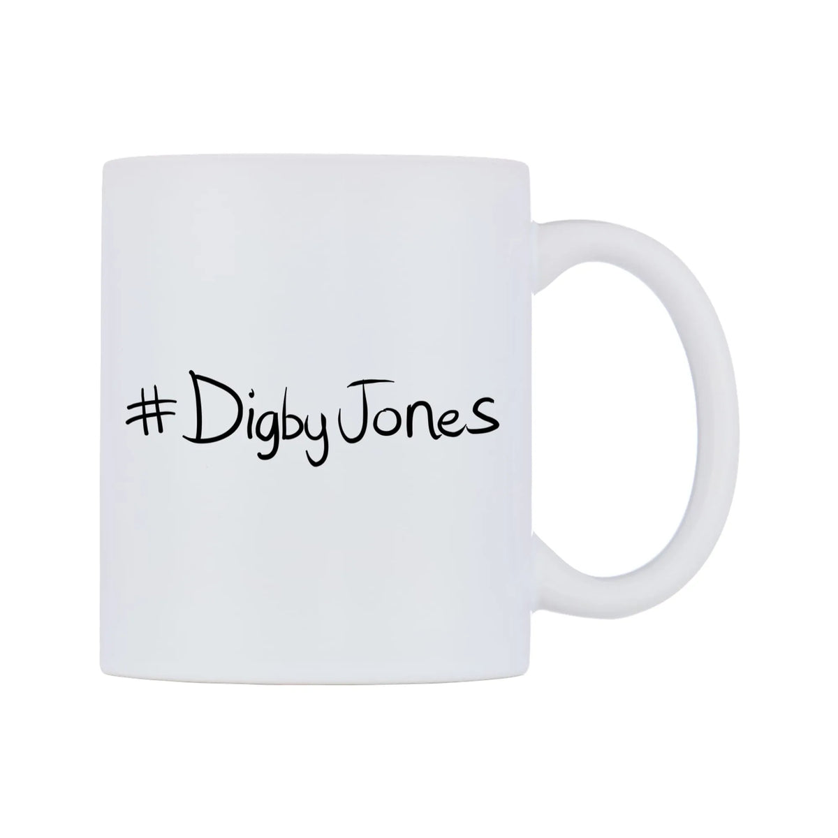 DigbyJones Mug — mug, left side, on a white background