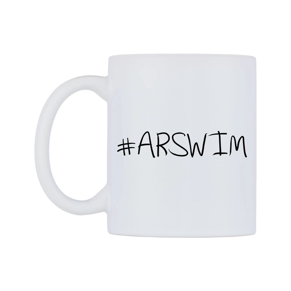 ARSWIM Mug — mug, right side, on a white background
