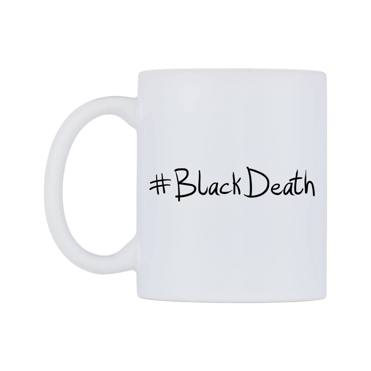 BlackDeath Mug — mug, right side, on a white background