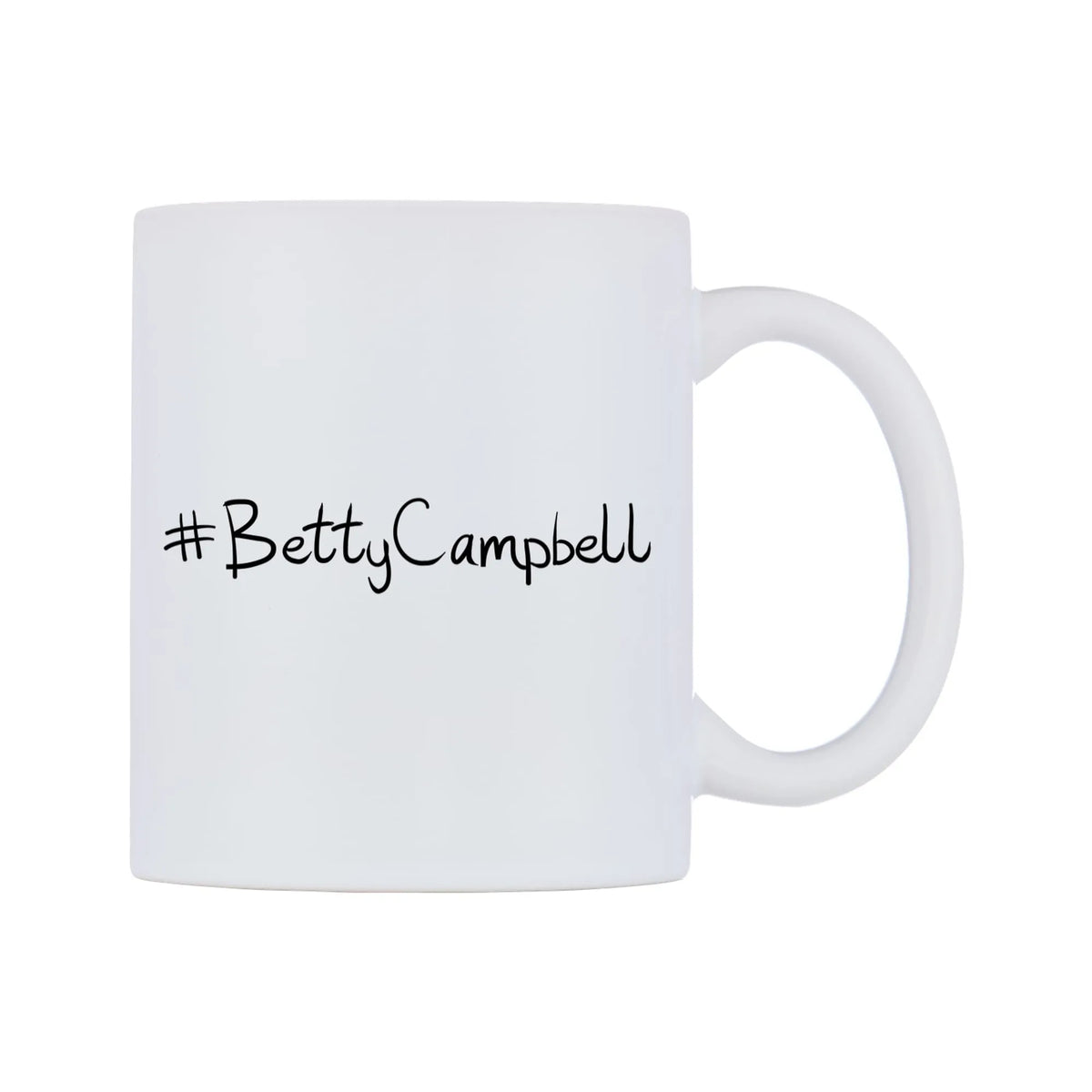 BettyCampbell Mug — mug, left side, on a white background