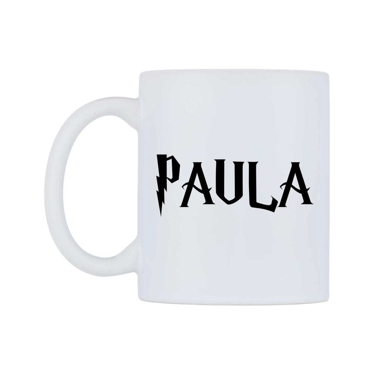 Paula - Wizard Themed Mug — white 11oz gloss mug, right side, on a white background